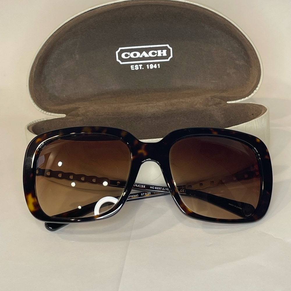Coach Brown Tortoise Sunglasses